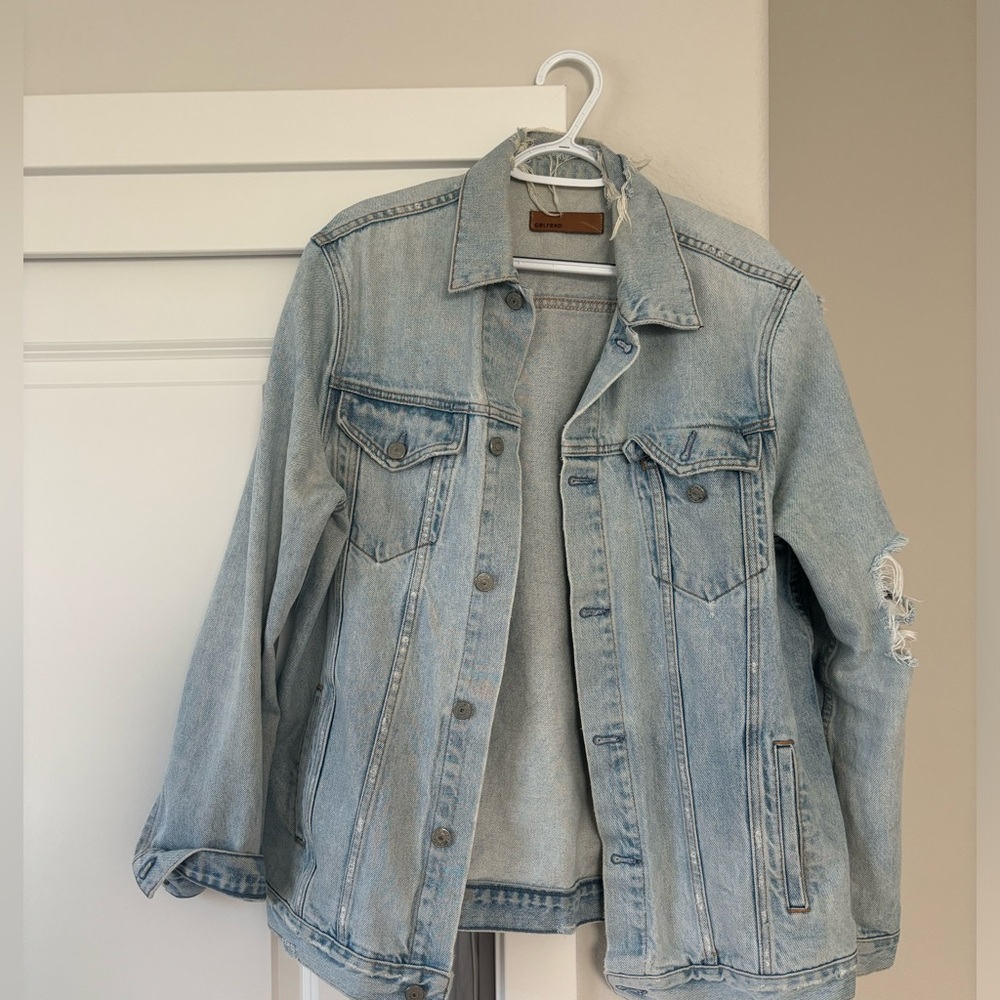 GRLFRND denim jacket- perfect for fall! Gently worn